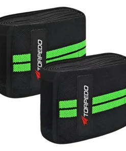 RODILLERA TORPEDO CROSSBAND PAR NEGRO/VERDE