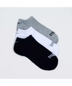 CALCETINES TRI PACK EVERLAST SNEAKER NEGRO-BLANCO-GRIS