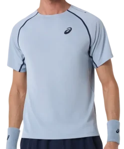 Camiseta Asics Match SS Top Grey Blue
