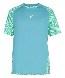 Camiseta Asics Padel Court All Over Print SS Top Misty Pine/Vital Green