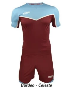 EQUIPO FUTBOL INDIVIDUAL MITRE CHELSEA BURDEO CELESTE S/MEDIAS TALLA M
