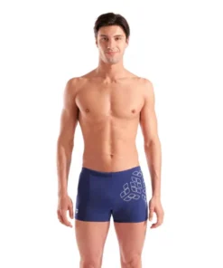 SHORT DEPORTIVO HOMRE ARENA KIKKO GRAPHIC SWIM NAVY-WHITE