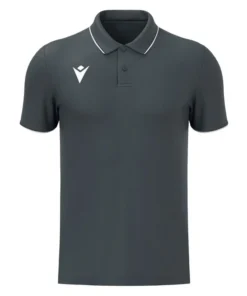 POLERA POLO MACRON DRACO HERO UNISEX GRIS/BLANCO