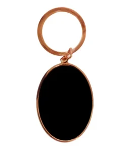 Llavero Ovalado Encobrizado Negro K60
