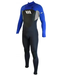 WEST – Traje de surf – Cremallera frontal Nitro – Azul real – 3/2 mm
