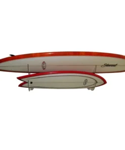 Soporte de Pared Horizontal Doble ON THE WALL 45° Shortboards, Longboards, SUP