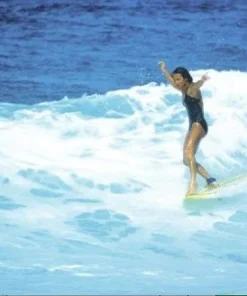 Fotografía de surf vintage JEFF DIVINE ‘Jericho Poppler en Haleiwa 1979’