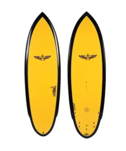 BOARDWORKS – Tabla de surf Von Sol Shadow amarillo / negro (epoxi)