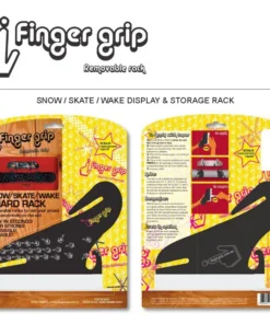 FINGERGRIP Soporte de pared horizontal doble para nieve/patines/wake