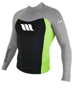 WEST – Camiseta de neopreno de manga larga – Nitro Jacket 1mm – Plata / Limón