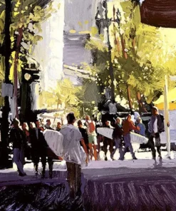 KEN AUSTER – Litografía – ‘Urban Surfing’