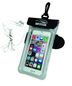 SURF SYSTEM – Funda flotante impermeable para smartphone – Con conector de audio y brazalete