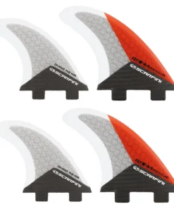 Juego de 4 quillas SCARFINI HX2.5 Quad Carbon (talla M) (FCS)