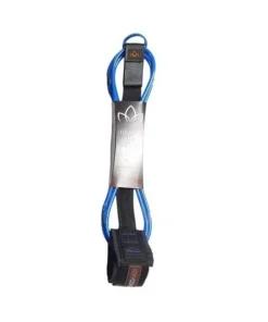 MANTÉNGASE CUBIERTO – Correa para longboard / SUP resistente atada a mano (8 mm) – Azul