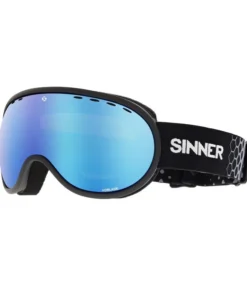 Sinner – Máscara Snow Vorlage – Negro mate / Aceite azul