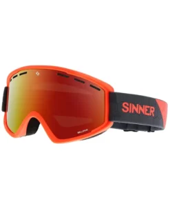 Sinner – Máscara Snow Bellevue – Naranja neón / Aceite rojo