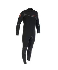 GYROLL – Traje de neopreno sin cremallera Shield de 4/3 mm – Negro