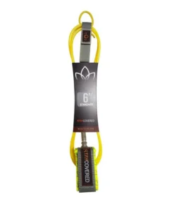 MANTÉNGASE CUBIERTO – Correa de surf estándar (7 mm) – Amarillo
