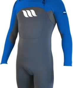 WEST – Traje de surf – Edge Spring Suit manga larga cremallera frontal 2/2mm – Azul