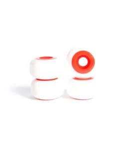 Ruedas de skate – YOCAHER 54x32mm 99a – Blanco/Rojo