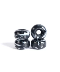 Ruedas de skate – YOCAHER 52x30mm 99a – Negro/Blanco Swirl