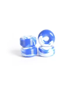 Ruedas de skate – YOCAHER 52x30mm 99a – Azul remolino/Blanco
