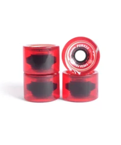 Ruedas de skate – YOCAHER 70x52mm 78a – Rojo translúcido