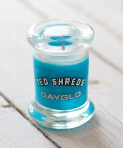TED SHRED’S Vela de cera de surf Dayglo – Azul 4 Oz