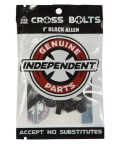 Independiente – Paquete de 8 tornillos – Allen 1 pulgada – Negro