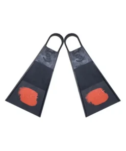 VIPER FINS V5 – Aletas de bodyboard y bodysurf – Negro / Naranja (Flex)