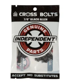 Independiente – Paquete de 8 tornillos – Allen 0.875 pulgadas – Negro