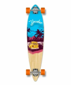 YOCAHER – Longboard VW Blue N’ Red Pintail – Tabla completa