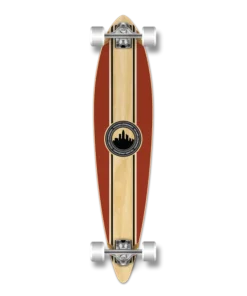 YOCAHER – Longboard Pintail Borgoña – Tabla Completa