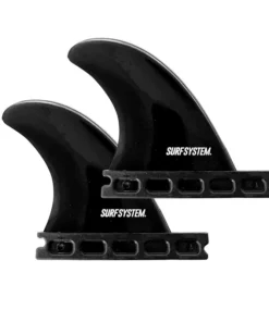 SURF SYSTEM – Quillas laterales GL – Juego de 2 quillas – Futures – Negro