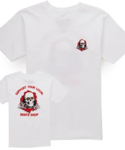 Camiseta Bones – Camiseta de soporte – Blanco