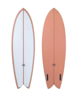 Tablas de surf Aloha – Keel Twin PU PVCP Coral – 5’10 – Futures