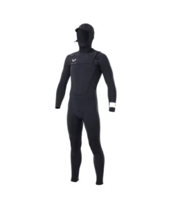 VOLTE – Sudadera con capucha y cremallera en el pecho Supreme 5/4 – Negro