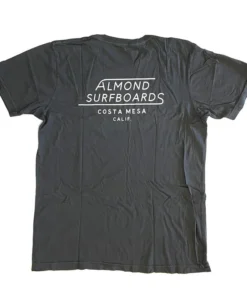 ALMOND Tablas de surf – Mesa Tee – Negro lavado