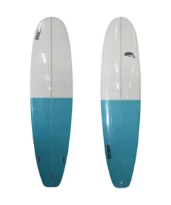 STORM Surfboard – Mini Malibu – 6’8 – Beluga – Clear / Azul