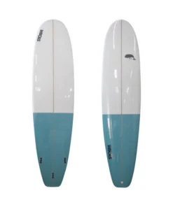 STORM Surfboard – Mini Malibu – 7’2 – Beluga – Clear / Azul