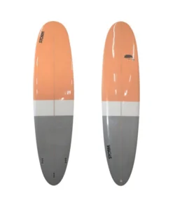 Tabla de surf STORM – Longboard – 7’2 – Beluga – Cola redonda – Naranja / Gris