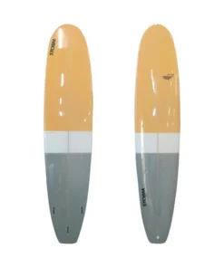 STORM Surfboard – Longboard PU – 9’0 – Blue Whale – Naranja / Gris