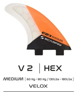 SCARFINI – Aletas VELOX CARBON 5 – Talla M (FCS)
