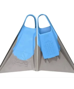 MS VIPER Delta Icons – Aletas de bodyboard – Azul cielo / Carbón
