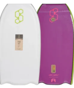 SCIENCE Bodyboard – Ayaka Suzuki – Flat Bat PP – White / Violet Jade
