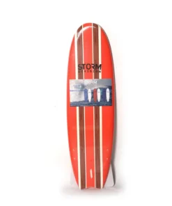 STORM DIVISION – Jetty Softboard – Tabla de surf de espuma – 5’8 – Rojo