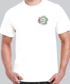 DICK BREWER – Camiseta multicolor Lei sobre blanca