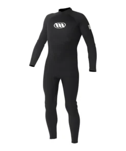 WEST – Traje de neopreno de surf ENFORCER para hombre – Cremallera trasera plana de 3/2 mm – Negro