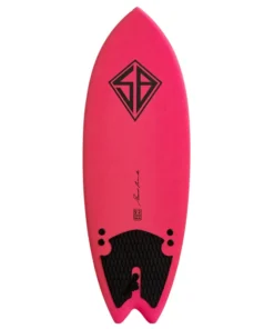 CBC – Tabla de surf de espuma – Softboard – 5’2 Baja Fish – Rosa / Rainbow Slick