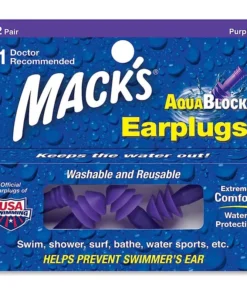 TAPONES PARA LOS OÍDOS MACK’S – Aqua Block – Púrpura – 2 pares